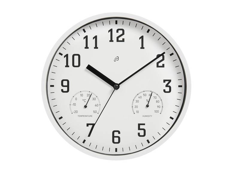 AURIOL® Wanduhr mit Thermo- und Hygrometer 2025