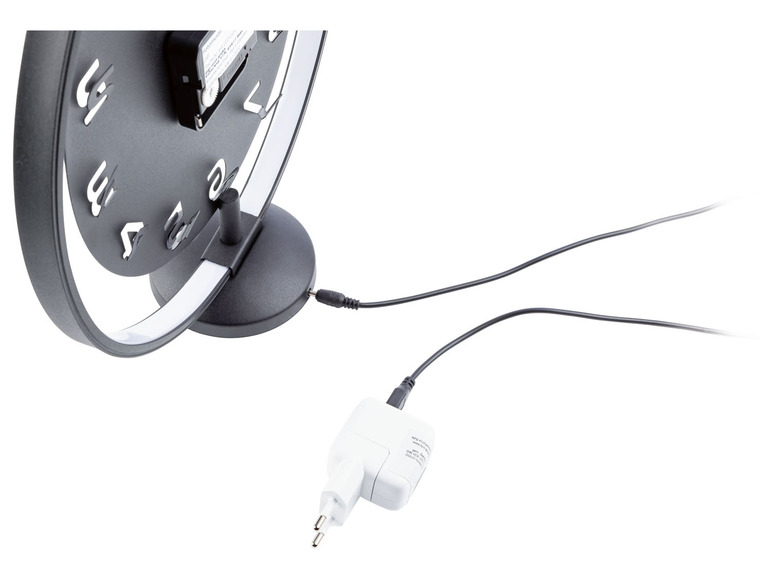 AURIOL® Tischuhr, mit LED-Leuchtring Großer Ausverkauf