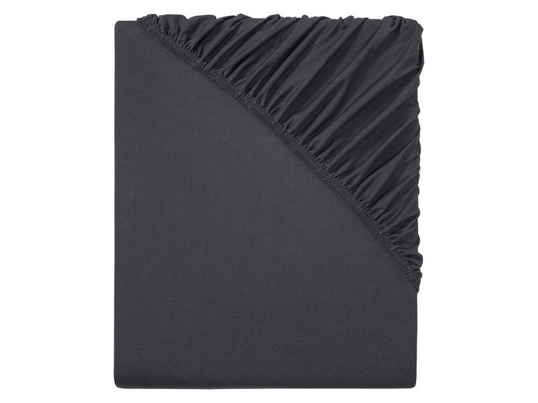 LIVARNO home Jersey-Spannbettlaken, 180-200 x 200 cm Begrenztes Angebot