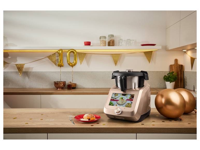 SILVERCREST® KITCHEN TOOLS Monsieur Cuisine Smart SKMS 1200 B1 Champagner Weihnachtsangebot