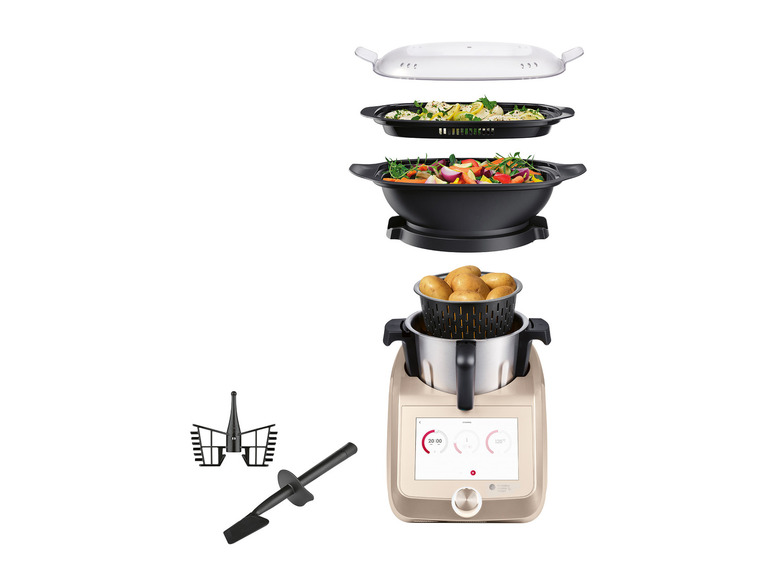 SILVERCREST® KITCHEN TOOLS Monsieur Cuisine Smart SKMS 1200 B1 Champagner Weihnachtsangebot