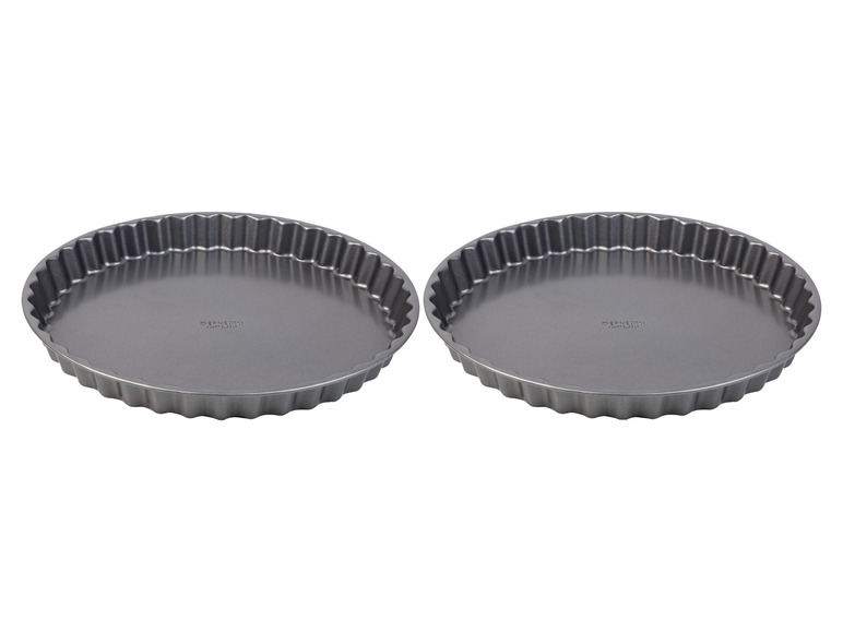 LIVARNO home Quiche- und Obstkuchenformen \ Pizza-Backbleche, 2 Stück Zeitlich begrenztes Angebot
