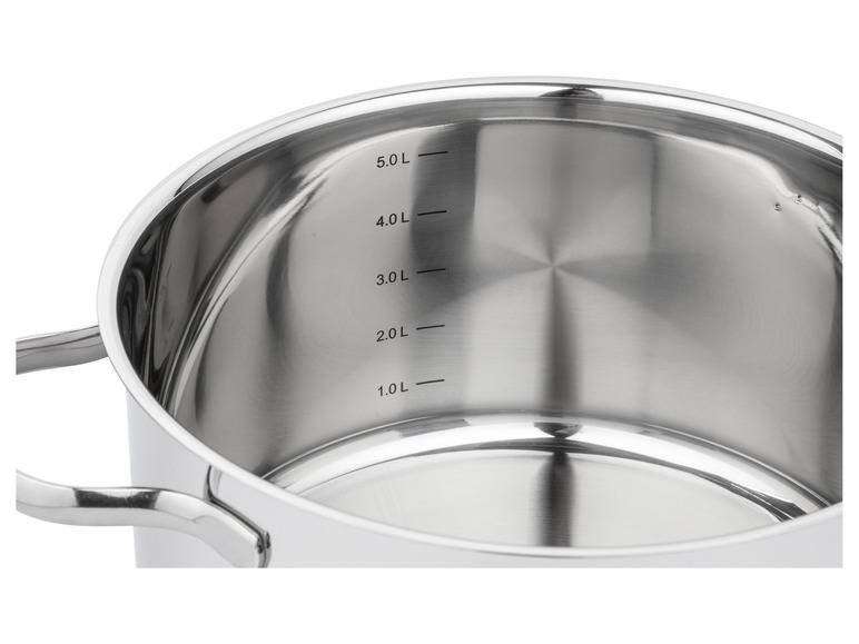 ERNESTO® Edelstahl-Topf, mit Deckel, Ø 24 cm Begrenzte Freigabe