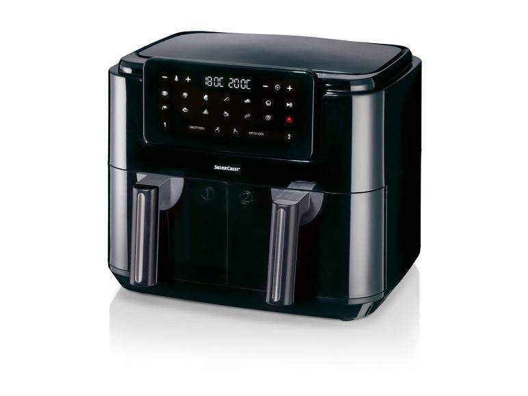 SILVERCREST® KITCHEN TOOLS Doppelzonen Heißtluftfritteuse »A1 SHLFDD 2400«, 2200–2600 W Zeitbegrenzte Promotion