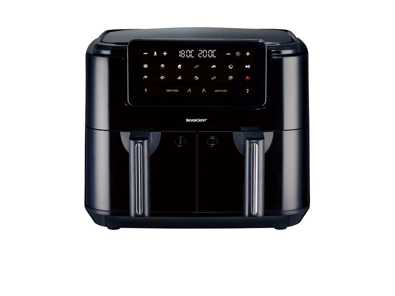 SILVERCREST® KITCHEN TOOLS Doppelzonen Heißtluftfritteuse »A1 SHLFDD 2400«, 2200–2600 W Zeitbegrenzte Promotion