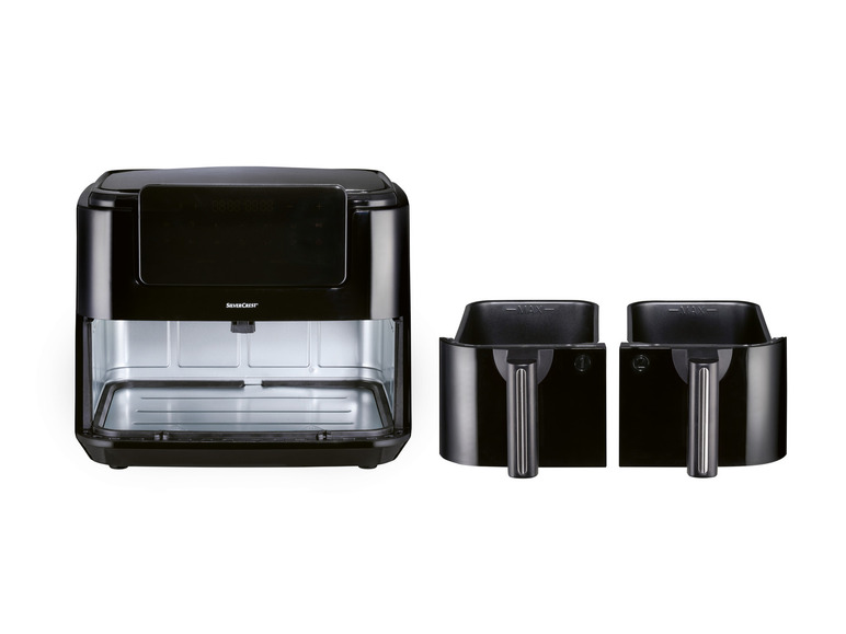 SILVERCREST® KITCHEN TOOLS Doppelzonen Heißtluftfritteuse »A1 SHLFDD 2400«, 2200–2600 W Zeitbegrenzte Promotion