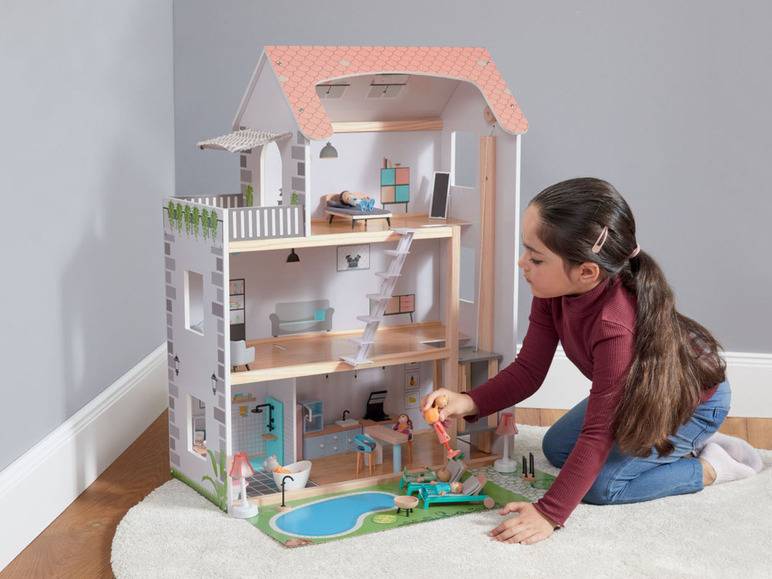 Playtive Puppenhaus aus Holz 2025