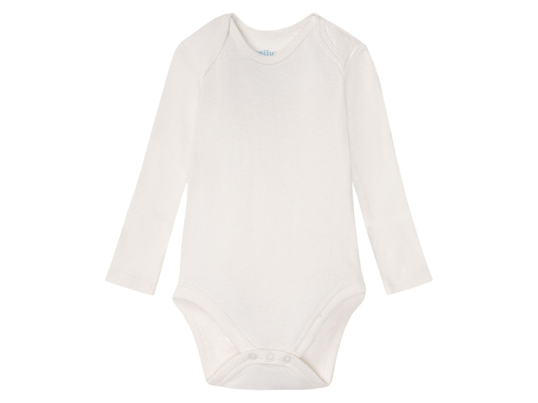 lupilu® Baby Bodies, langarm, 5 Stück, aus reiner Bio-Baumwolle im Angebot