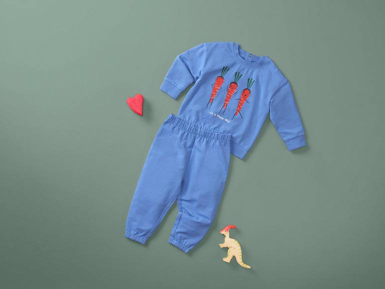 lupilu® Baby Freizeitanzug, 2-teilig, mit Bio-Baumwolle Kostenloser Versand