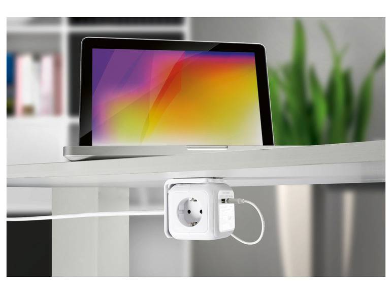 SILVERCREST® Steckdosenwürfel mit USB-Ports Versandkostenfrei