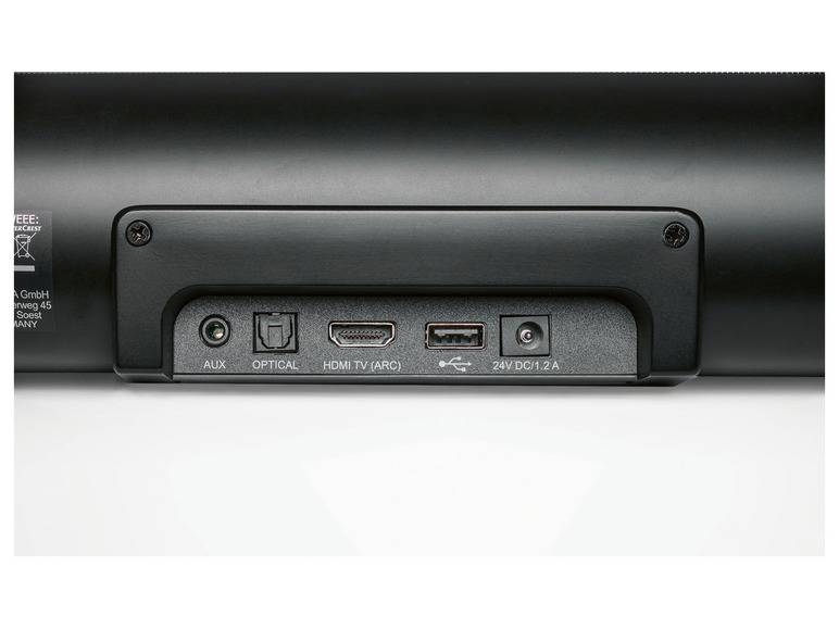 SILVERCREST® Soundbar Stereo 2.0 »SSB 30 B1«, 2x 15 W RMS Saisonschlussverkauf