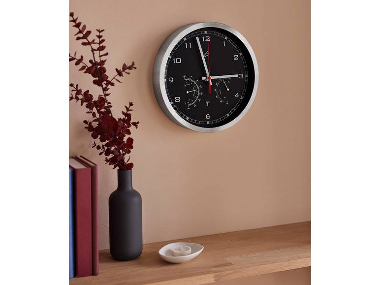 AURIOL® Funkwanduhr, mit Thermometer und Hygrometer Muttertagsangebot