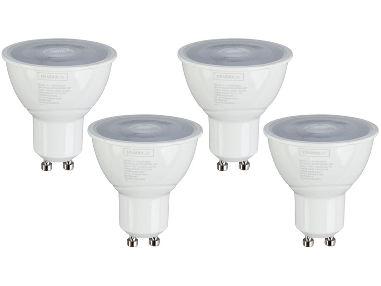 LIVARNO home 4er Set - Leuchtmittel Lichtfarbensteuerung, für Zigbee Smart Home, 5 Watt, GU10 Vatertagsangebot