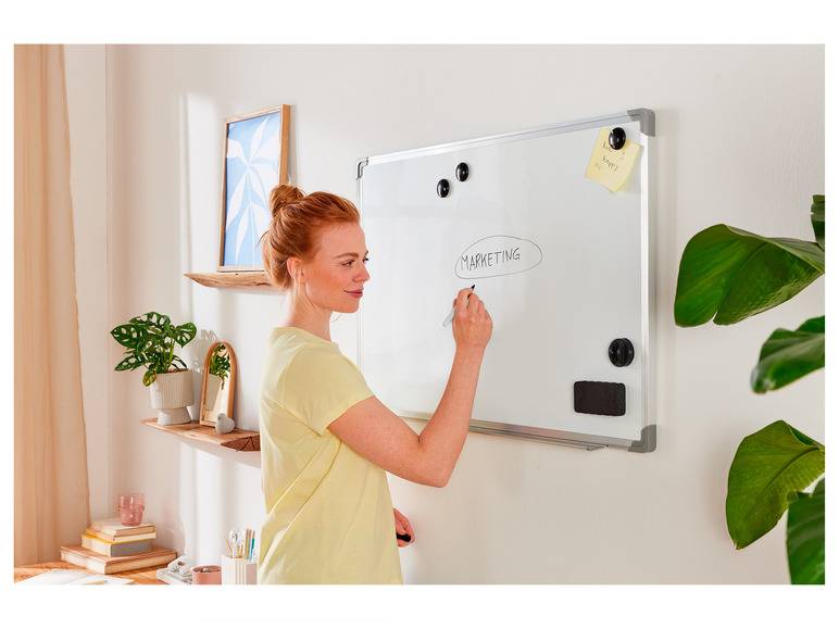 UNITED OFFICE® Magnet- und Whiteboard, abwischbar Kauf eins, bekomm eins gratis