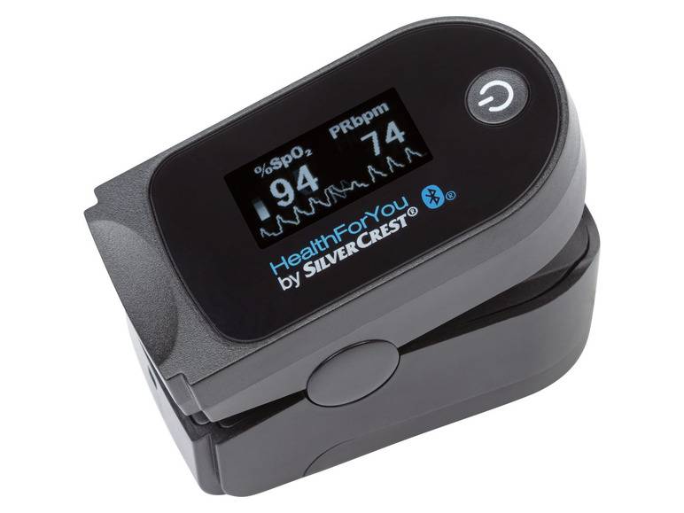 SILVERCREST® PERSONAL CARE Pulsoximeter »SPO 55«, mit HealthForYou- App 50% Rabatt mit kostenlosem Versand