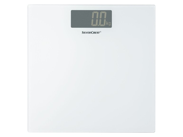 SILVERCREST® PERSONAL CARE Personenwaage, Slim Design, aus Glas Schlussverkauf