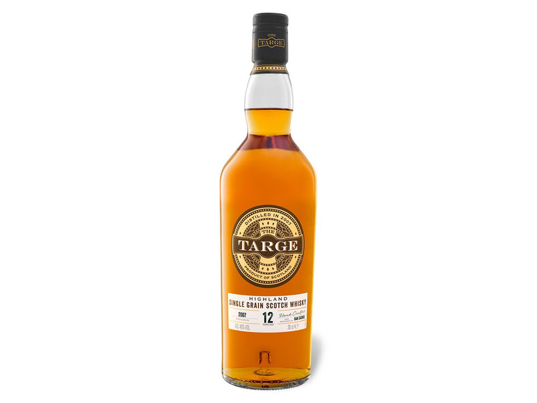The Targe Highland Single Grain Scotch Whisky 12 Jahre mit Geschenkbox 40% Vol Begrenztes Angebot