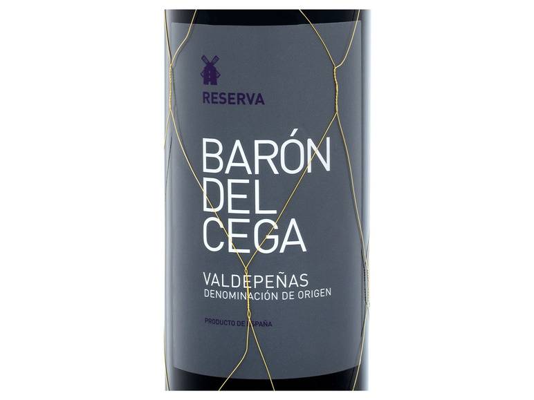Barón del Cega Valdepenas DO Reserva trocken, Rotwein 2018 Jubiläumsangebot