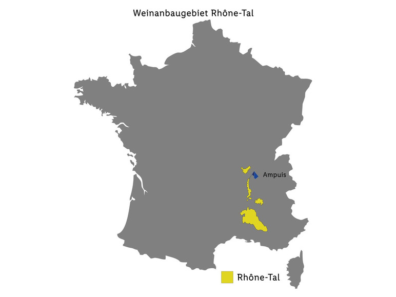 Côtes du Rhône Villages AOP trocken, Rotwein 2022 Große Rabatte
