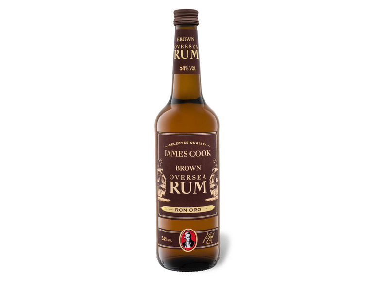 JAMES COOK Echter Übersee Rum 54% Vol Letzte 2 Tage