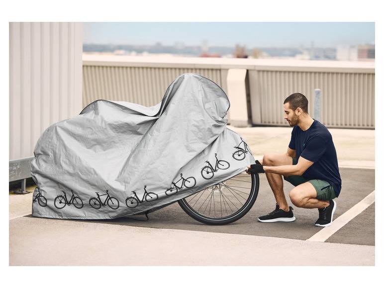 CRIVIT Fahrradabdeckung, wasserresistent, mit Kordelzug und Klickverschluss 50% Rabatt mit kostenlosem Versand