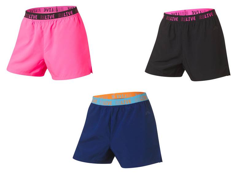 CRIVIT Damen Funktionsshorts mit seitlichen Eingriffstaschen Fabrikverkauf