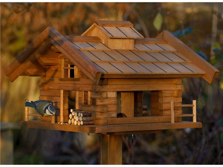 dobar Vogelfutterhaus »Tirol«, inkl. Standfuß, H 117 cm, aus Holz Begrenztes Angebot