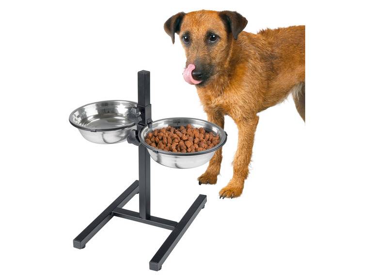 zoofari® Futternapf, höhenverstellbar, Edelstahl Zeitlich begrenztes Angebot