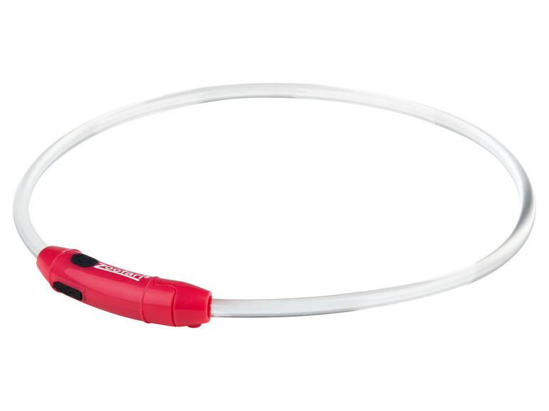 zoofari® LED-Leuchtschlauch Hundehalsband, mit 3 Leuchtfunktionen VIP-Rabatte