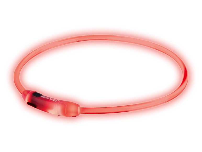 zoofari® LED-Leuchtschlauch Hundehalsband, mit 3 Leuchtfunktionen VIP-Rabatte