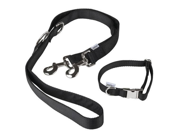 zoofari® Hundehalsband mit Hundeleine Tiefpreis