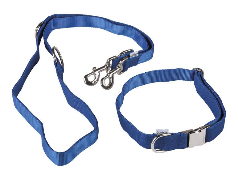 zoofari® Hundehalsband mit Hundeleine Tiefpreis
