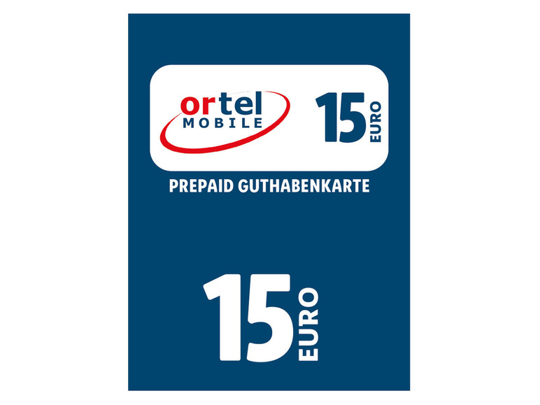 Ortel Mobile Code über 15 € Blitzverkäufe