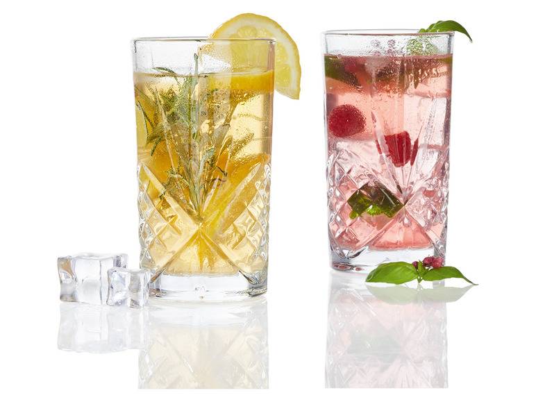 ERNESTO® Kristall-Whiskey- /Longdrinkgläser, 4er-Set Räumungsverkauf