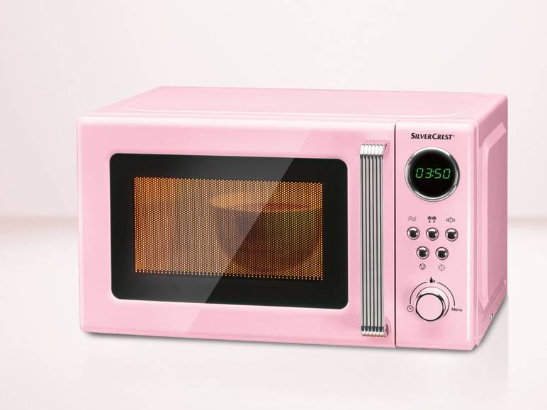 SILVERCREST® KITCHEN TOOLS Mikrowelle »SMWC 700 C1«, 17l, 700 W rosa Nur noch ein Tag übrig