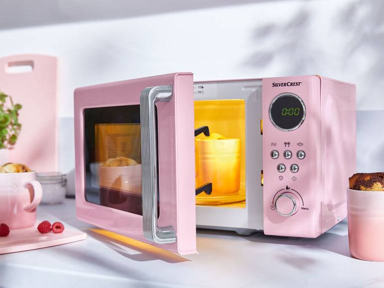 SILVERCREST® KITCHEN TOOLS Mikrowelle »SMWC 700 C1«, 17l, 700 W rosa Nur noch ein Tag übrig