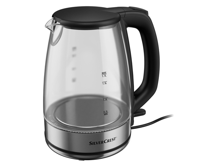 SILVERCREST® KITCHEN TOOLS Glas-Wasserkocher »SWGF 3000 C2«, mit LED-Farbwechsel, 1,7 l Riesige Rabatte