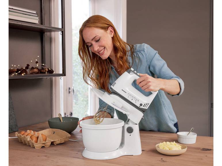 SILVERCREST® KITCHEN TOOLS Handmixer SHMS 300 C2 mit Schüssel und Spritzschutz Speichern exportieren