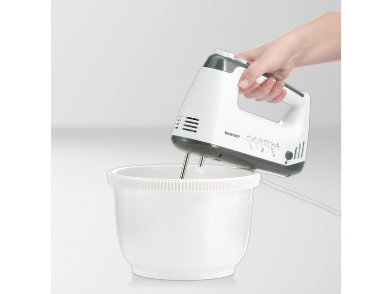 SILVERCREST® KITCHEN TOOLS Handmixer SHMS 300 C2 mit Schüssel und Spritzschutz Speichern exportieren