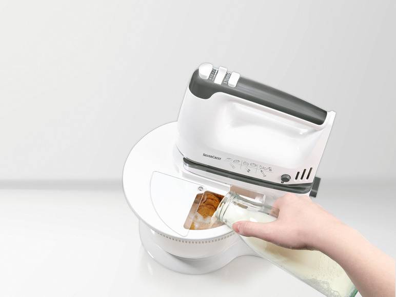 SILVERCREST® KITCHEN TOOLS Handmixer SHMS 300 C2 mit Schüssel und Spritzschutz Speichern exportieren
