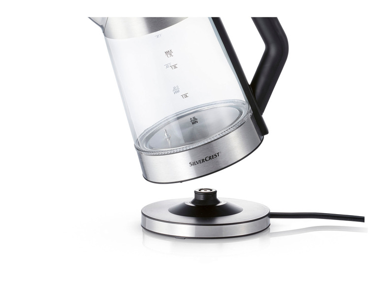 SILVERCREST® KITCHEN TOOLS Digitaler Glas-Wasserkocher »SWGD 3000 A2«, mit Farbwechsel 2025