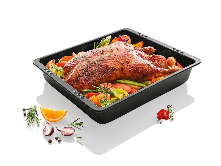 ERNESTO® Emaille-Brat-und-Auflaufform, extrahoher Rand Verkauf