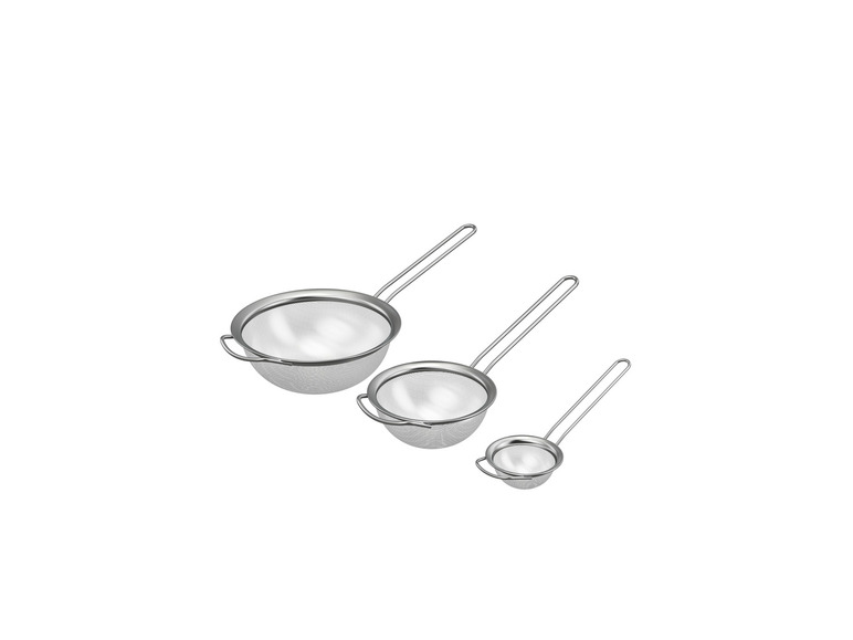 ERNESTO® Edelstahl-Küchensieb-Set, 3 Stück Limitierter Zeitrabatt