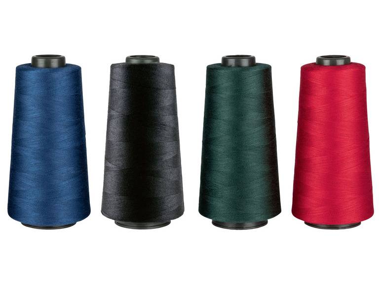 crelando® Overlock Nähgarnspule 2.500m 4er Sonderangebot
