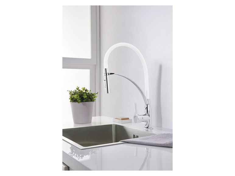 LIVARNO home Küchenarmatur mit Spiralfeder / Gummischlauch Heißer Verkauf