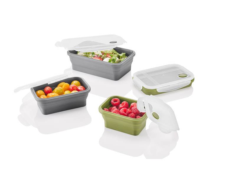 ERNESTO® Frischhaltedosen-Set, platzsparend faltbar Top Angebot