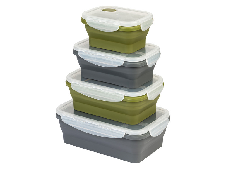 ERNESTO® Frischhaltedosen-Set, platzsparend faltbar Top Angebot