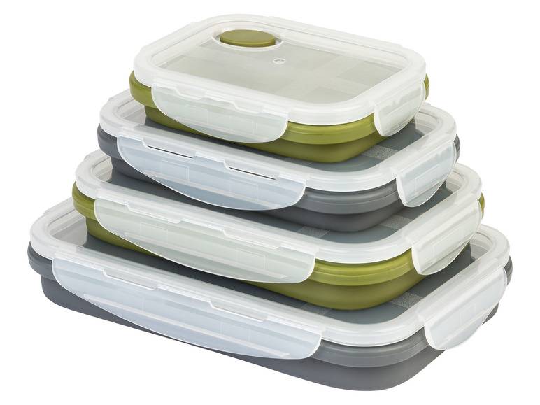 ERNESTO® Frischhaltedosen-Set, platzsparend faltbar Top Angebot