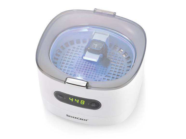 SILVERCREST® Ultraschall-Reinigungsgerät »SUR 48 D5«, weiß Große Rabatte