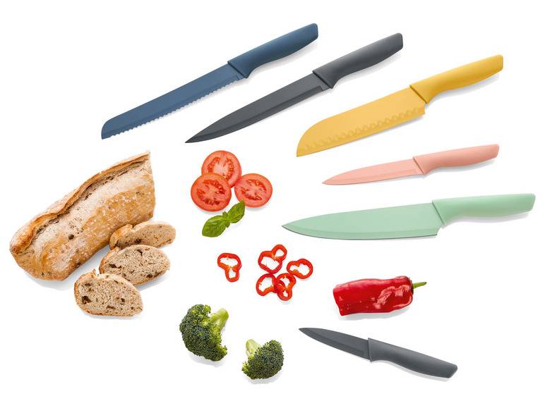 ERNESTO® Messer-Set, mit Klingenschutz, 6 Stück Sonderangebote